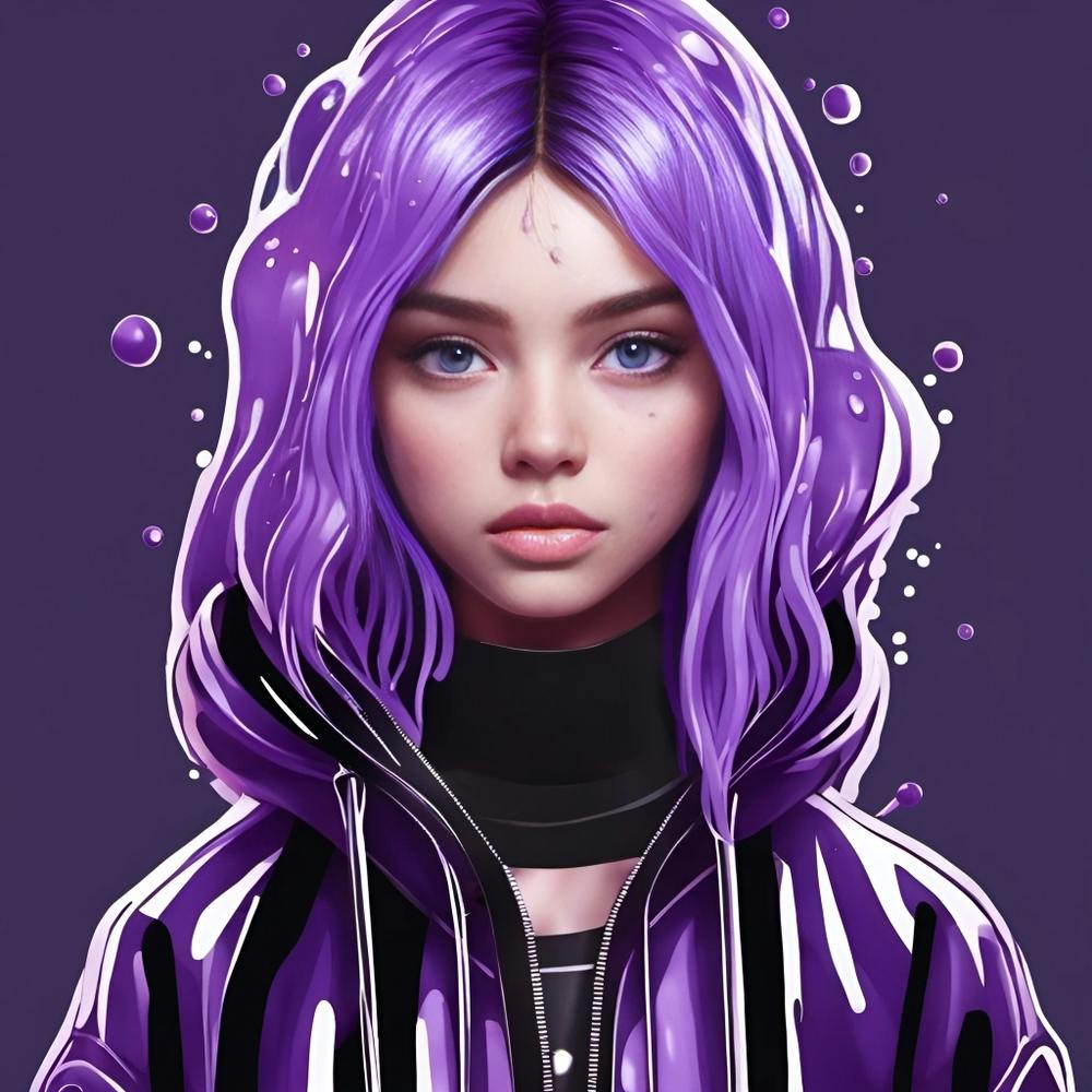 Purple Haired Girl
