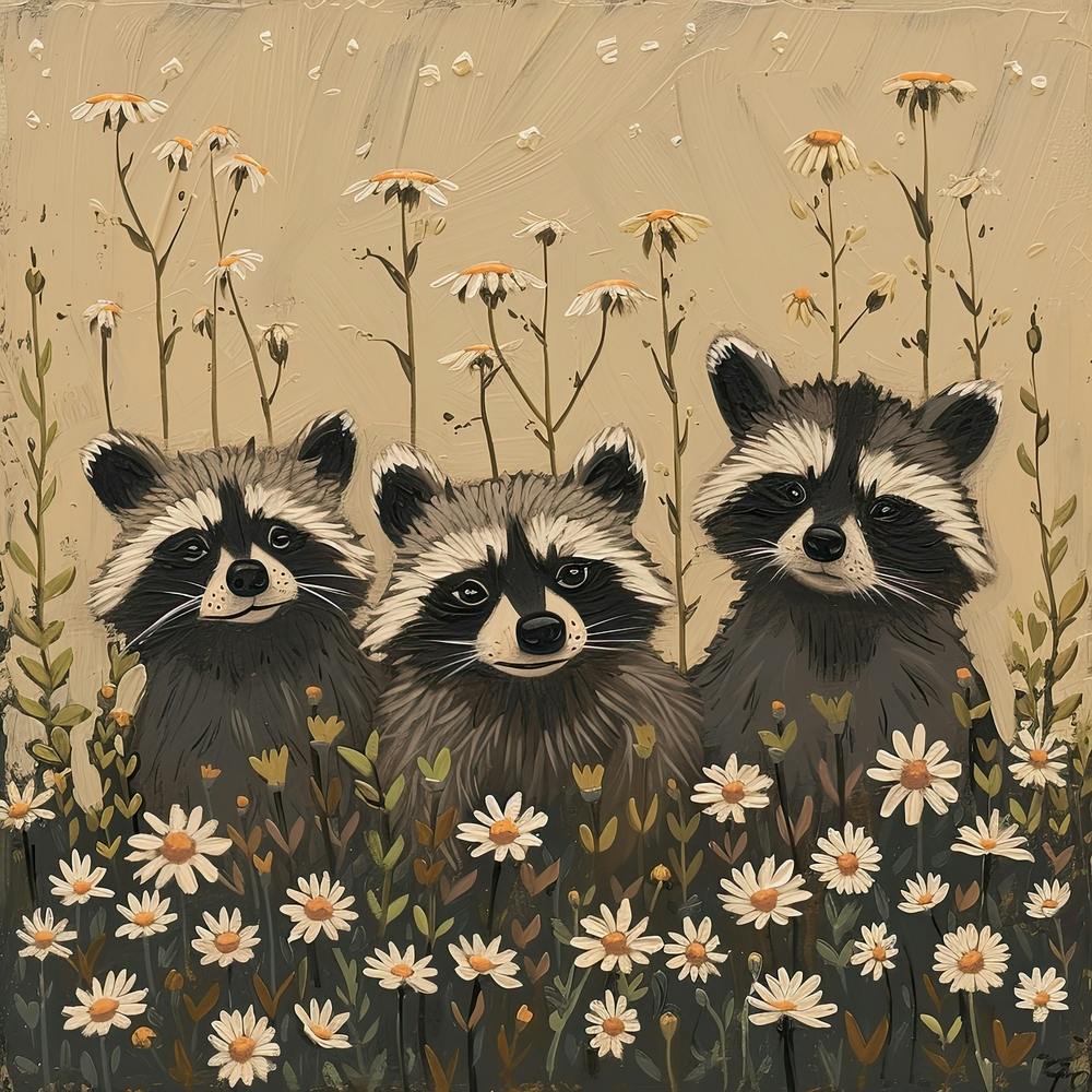 Raccons Fairycore Painting 1