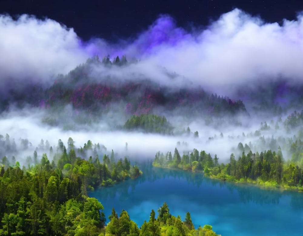 Lake In The Fog