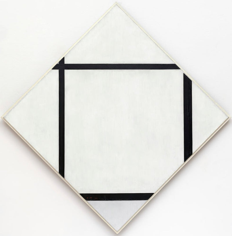 Tableau I Lozenge With Four Lines And Gray (1926), Piet Mondrian