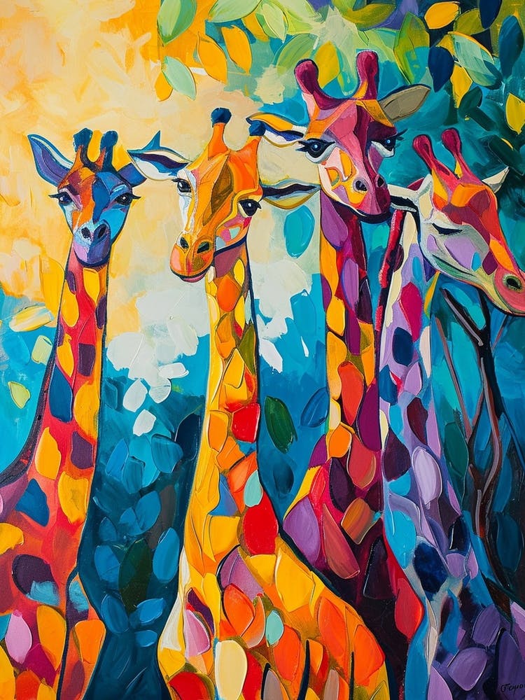 Geometric Pattern Of Giraffes 2