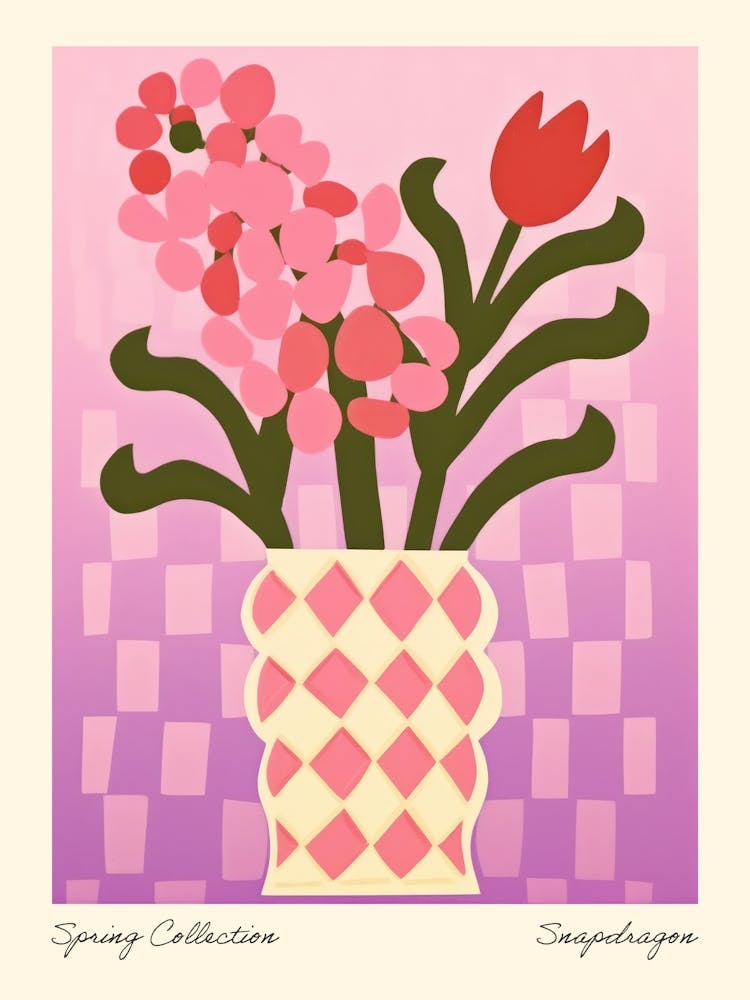Spring Collection Snapdragon Flower Vase 5