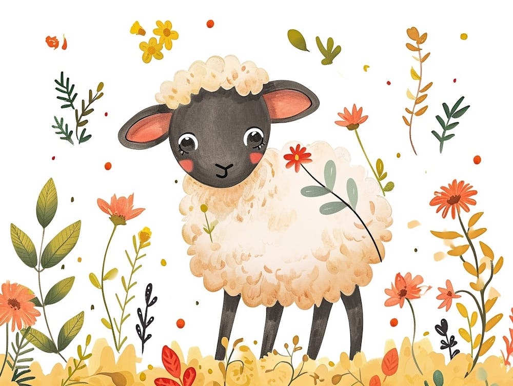 Little Floral Sheep 3