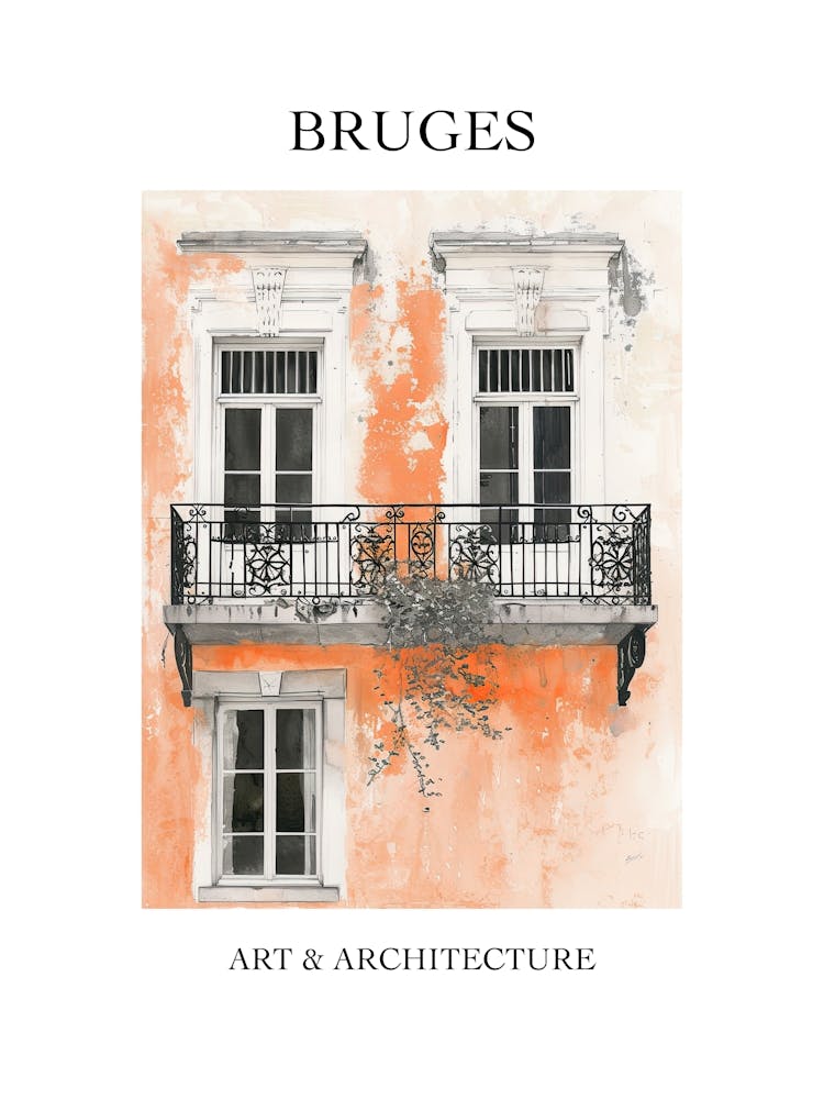 Bruges Travel And Architecture Poster 3