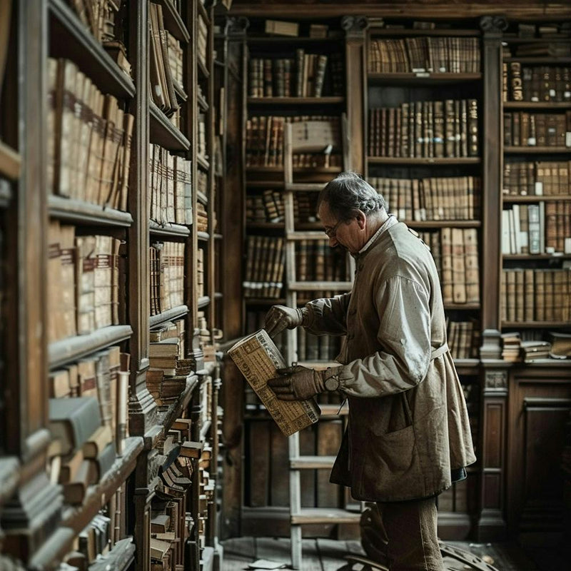 Stockcake Exploring Ancient Library 1719800197