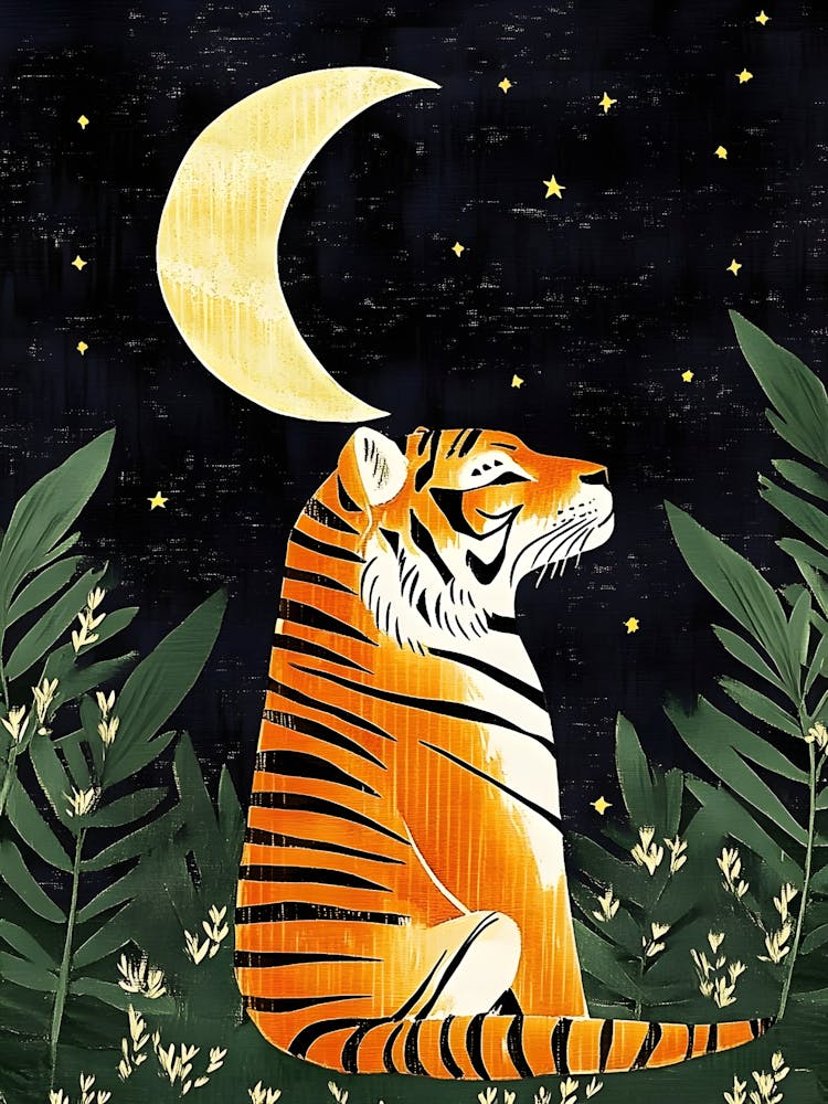 Tiger At Night