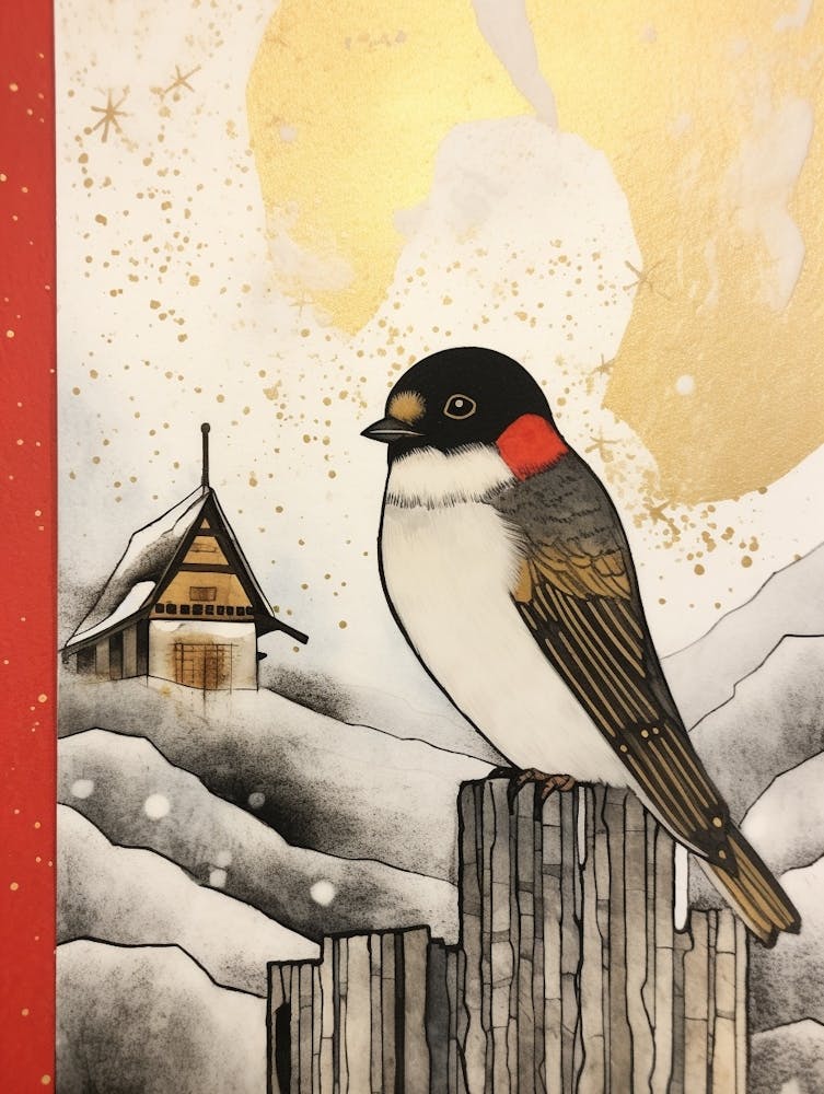 Bird Illustration Chimney Swift 1