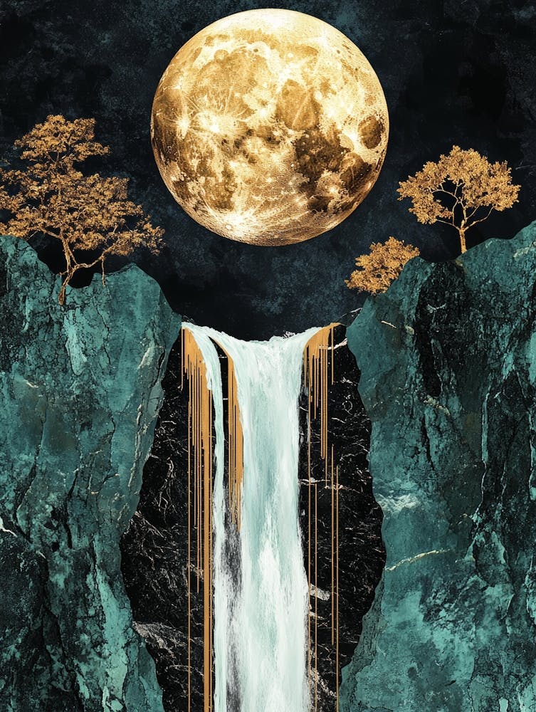 Impression sur Toile Cascade 1