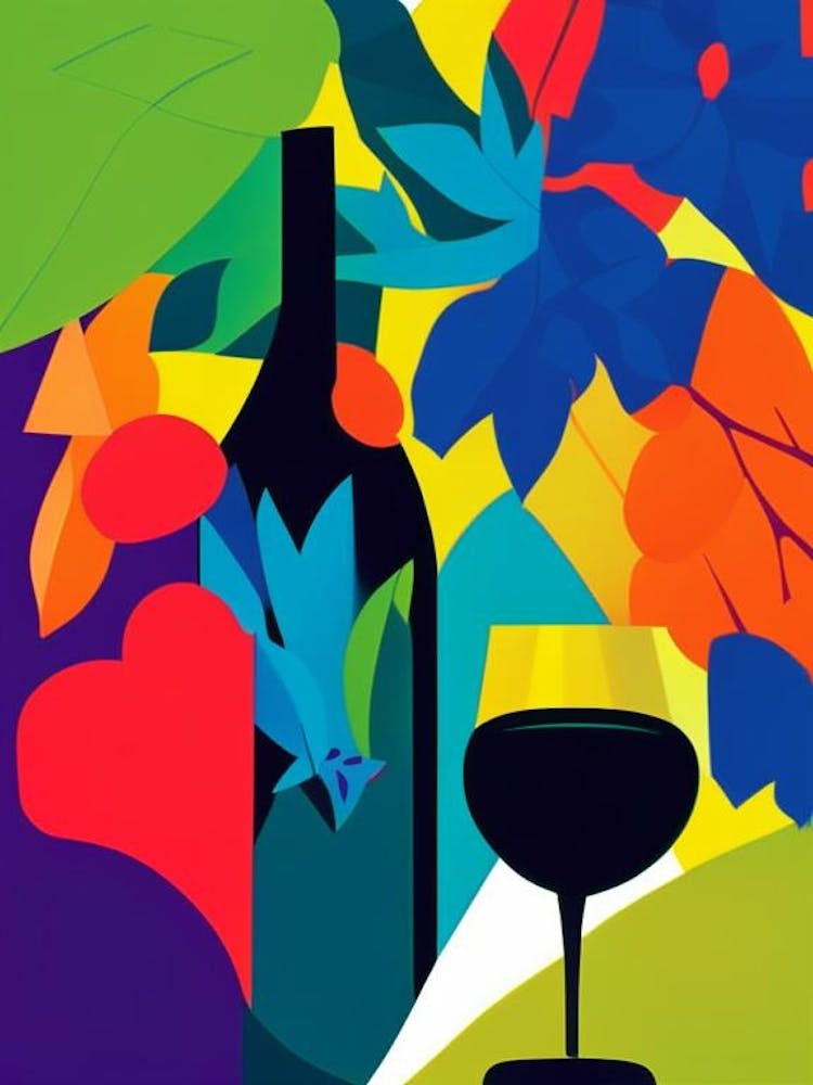 Torrontés Wine Pop Matisse Cocktail Poster