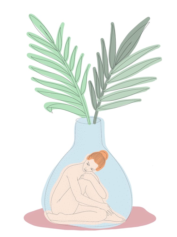 Vase With Palm