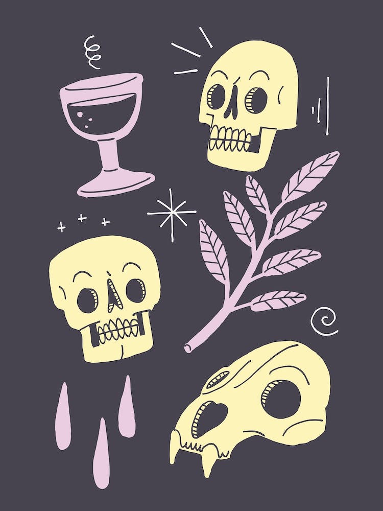 Skulls And Wine Dark