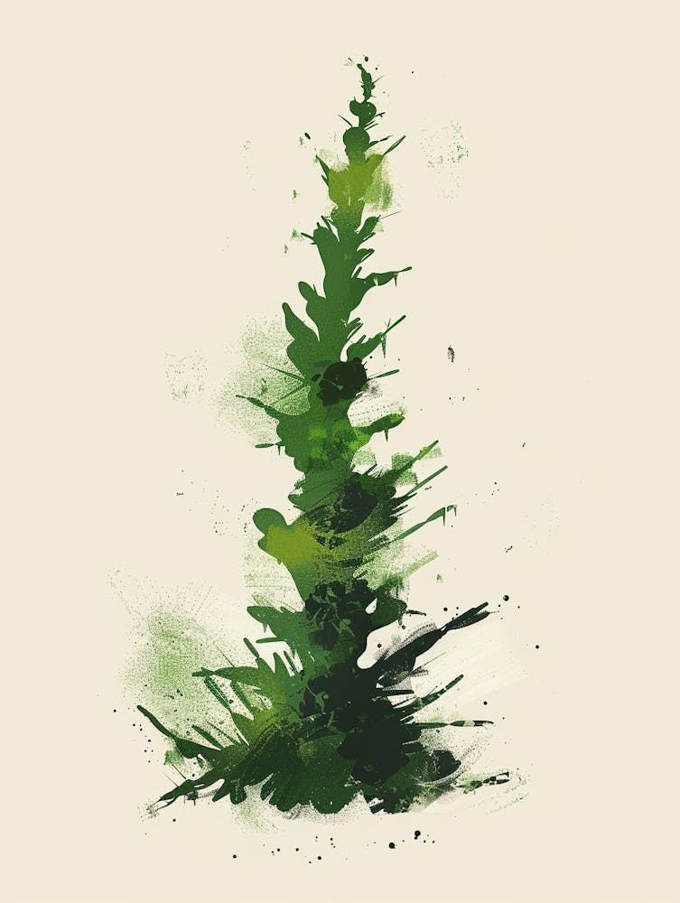 Moss Plant Minimalist Illustration 5