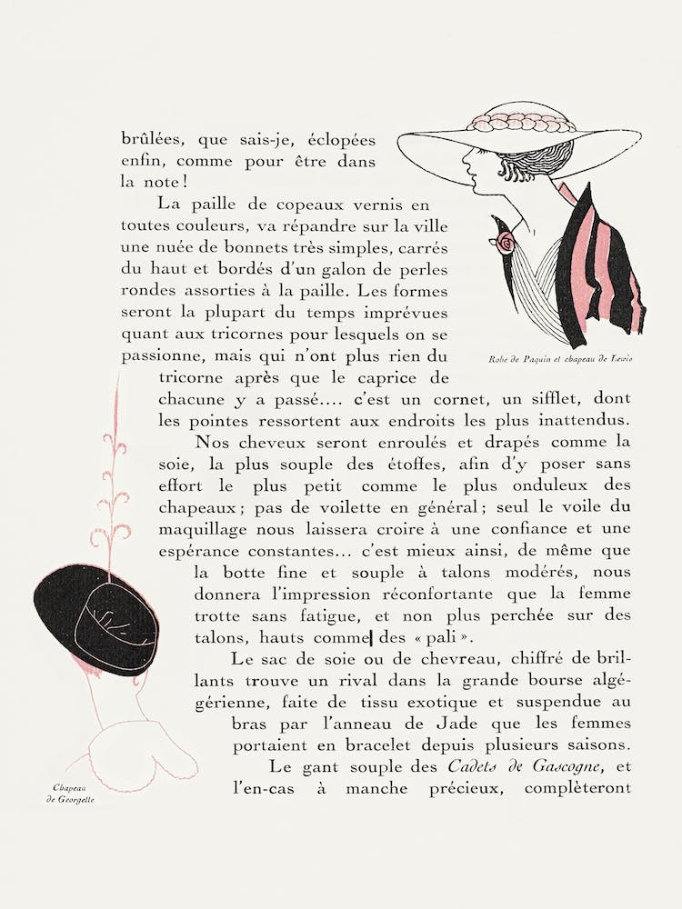 Atours Simples Dameshoeden (1915), George Barbier