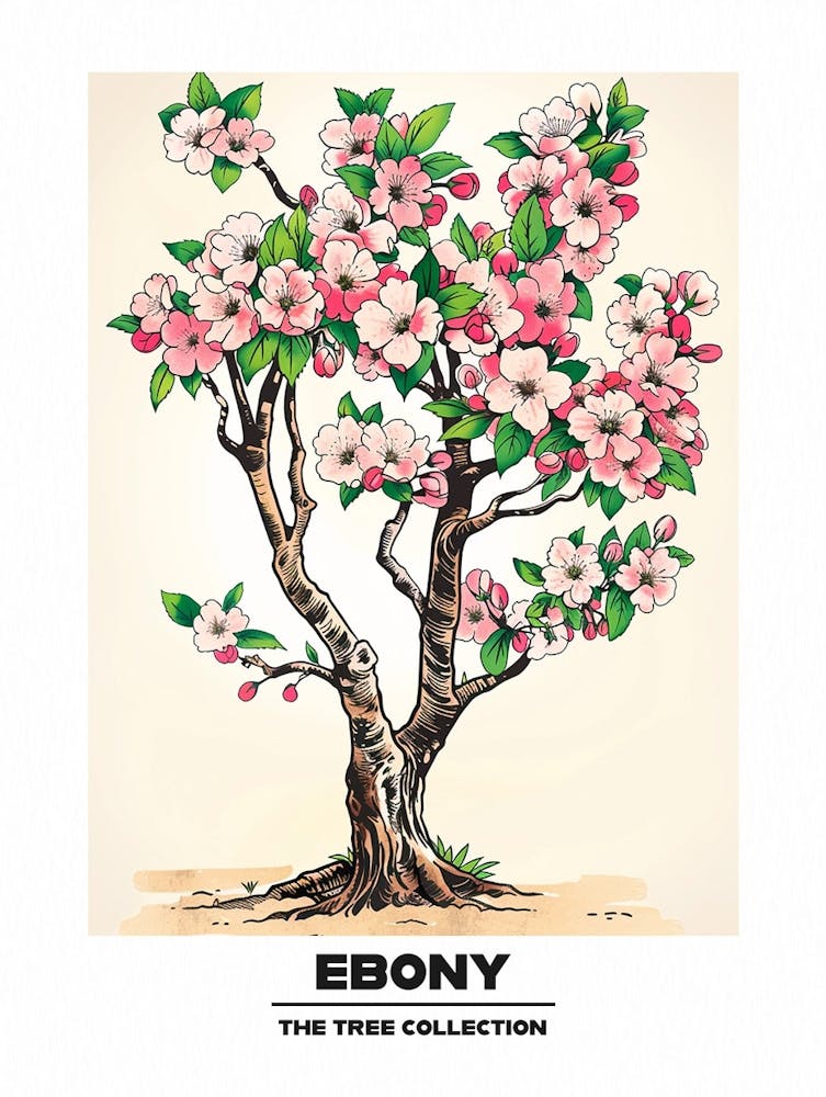 Ebony Tree Storybook Illustration 3 Poster