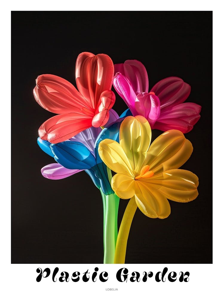 Bright Inflatable Flowers Poster Lobelia 2