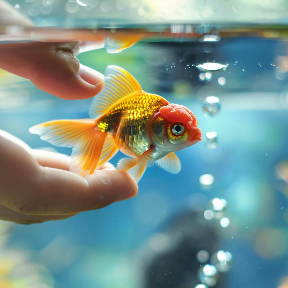 Goldfish In Water