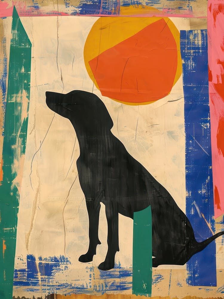 Dog 3 Cut Out Collage