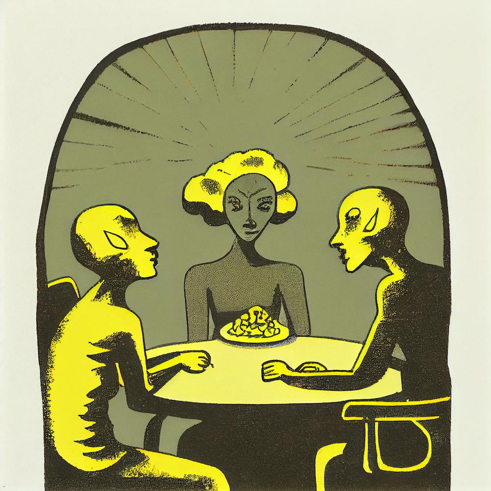 People are eating
