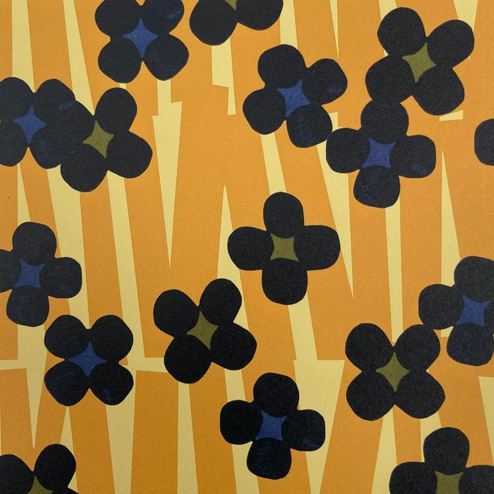 Flowers On A Yellow Background