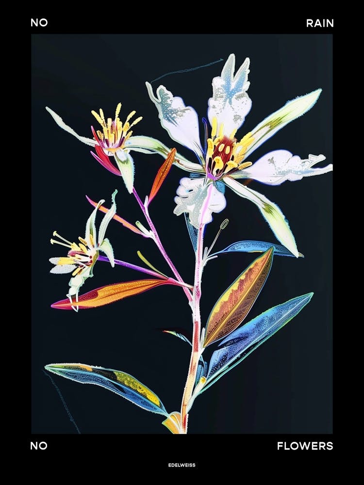 No Rain No Flowers Poster Edelweiss 2