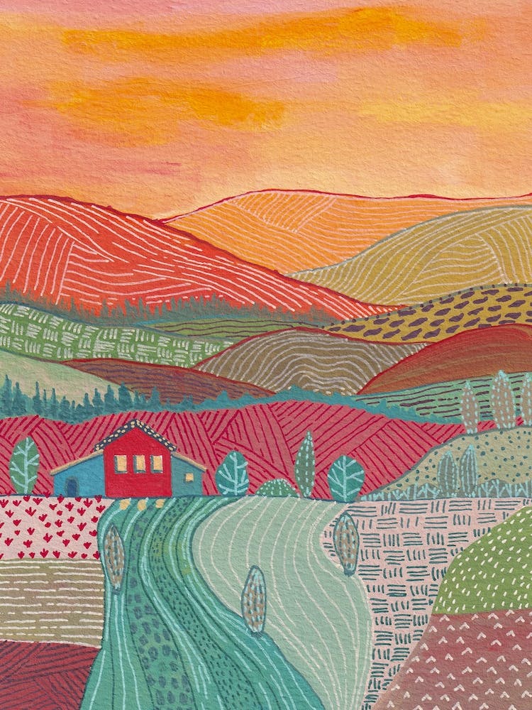 Paysage Chaud Et Ferme