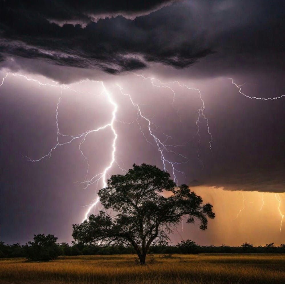 Lightning streak tree