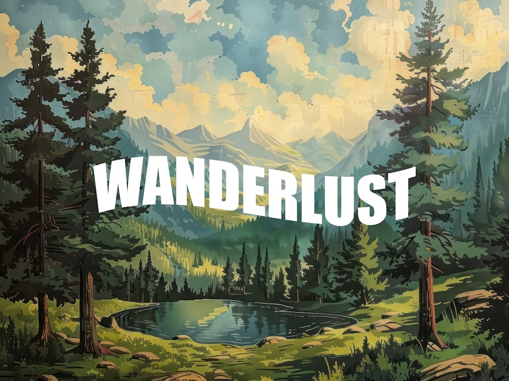 White Wanderlust Poster Vintage Woods 6