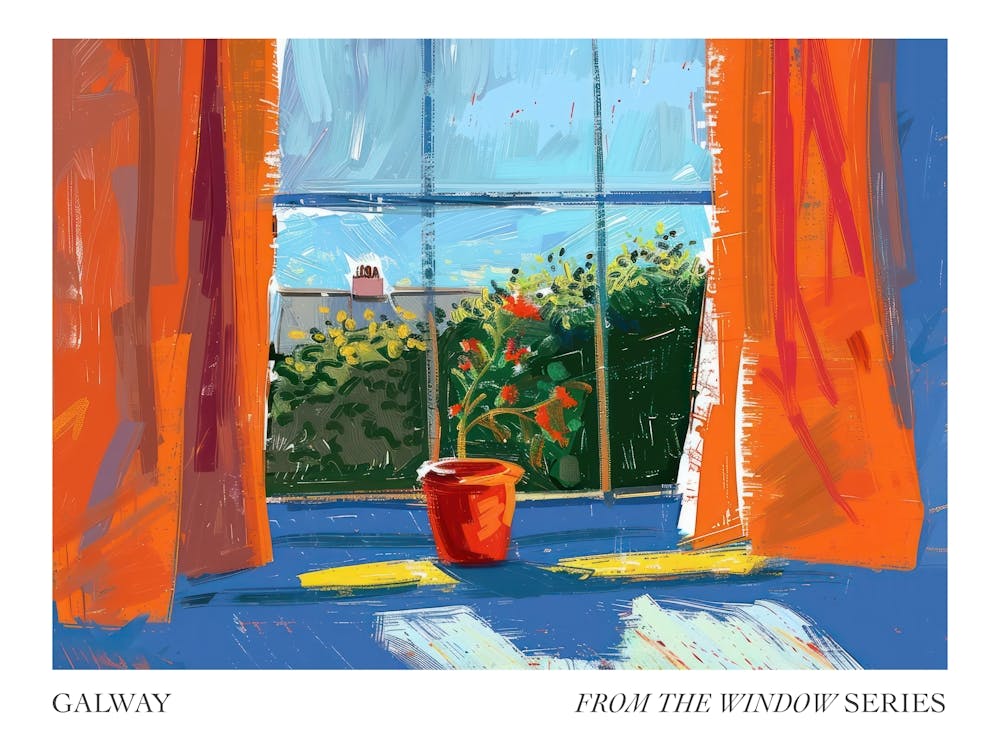 Galway From The Window Series Poster Painting 2