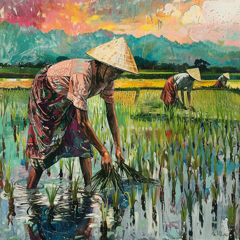 Working The Rice Field