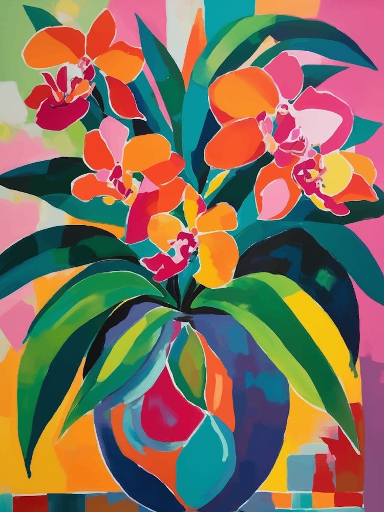 Colorful and vibrant Orchids