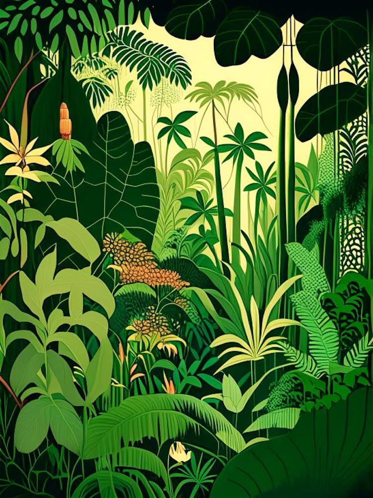 Majestic Jungles 4 Rousseau Inspired