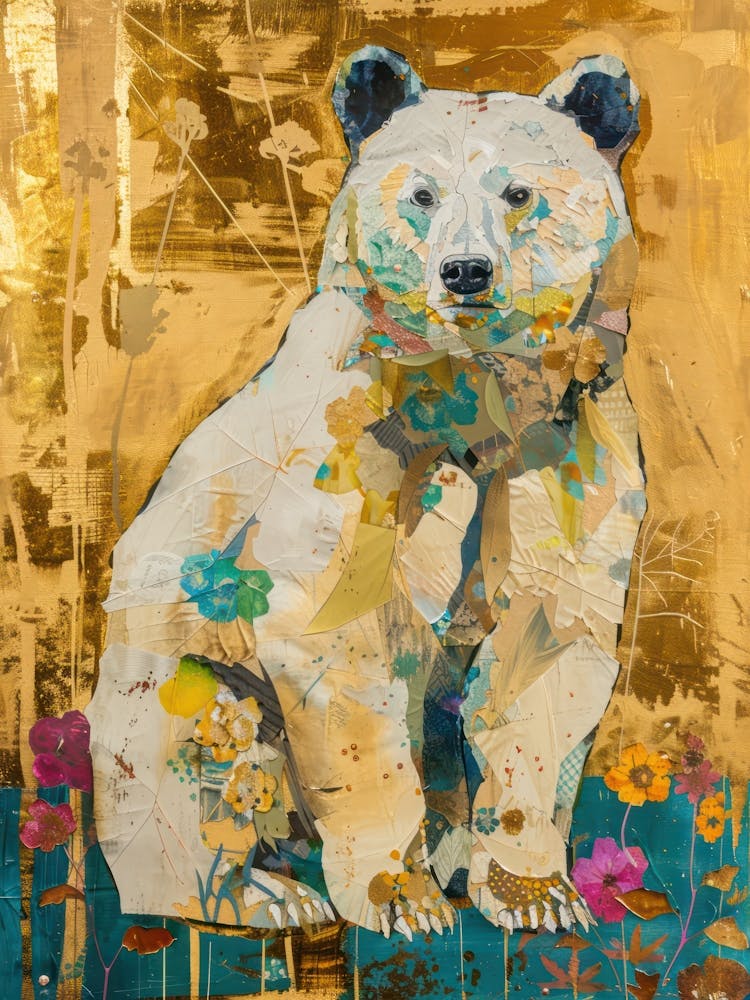 Bear Gold Effect Collage 2