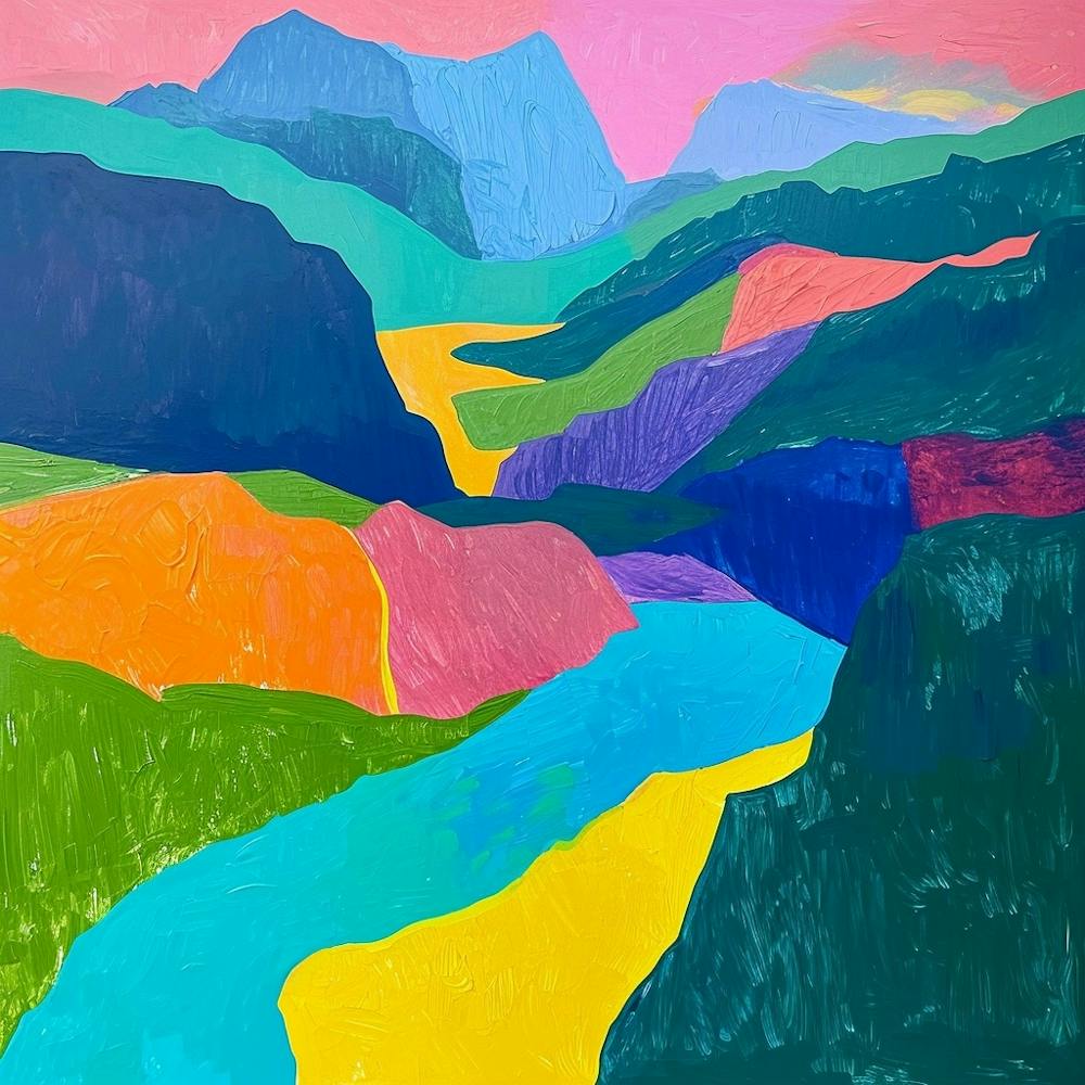 Colourful Abstract Triglav National Park Slovenia 2