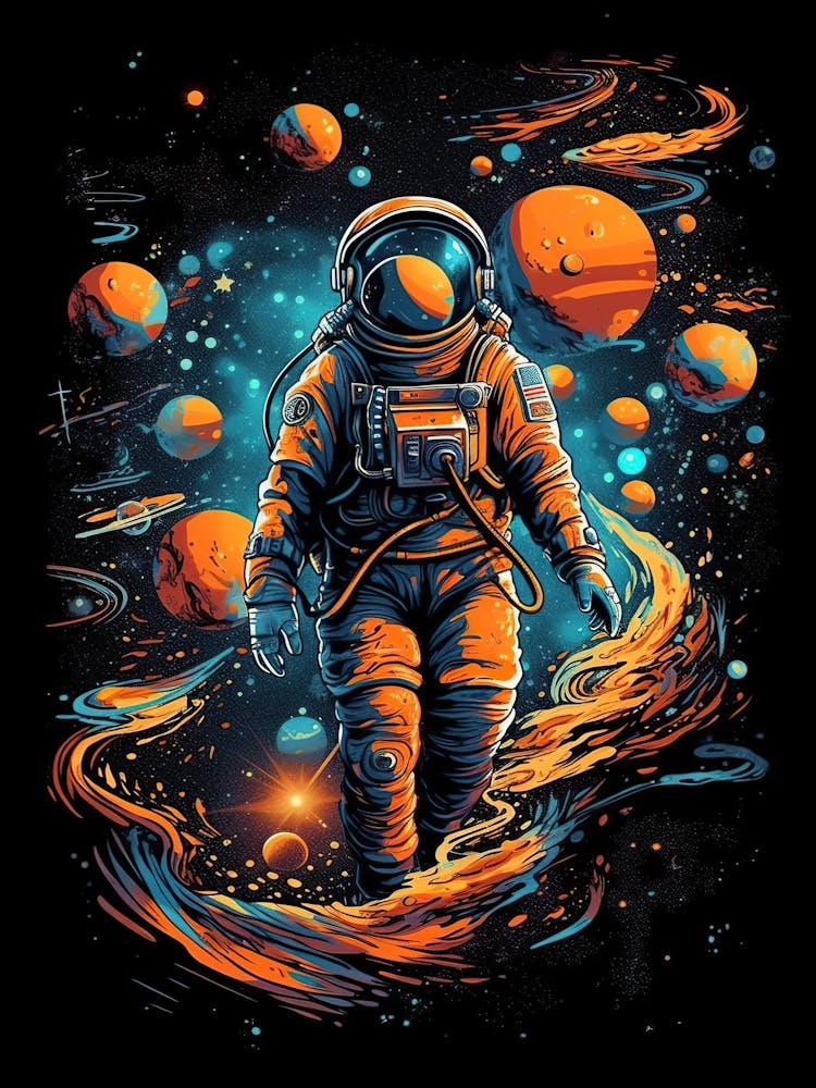 Astronaut In Space 13