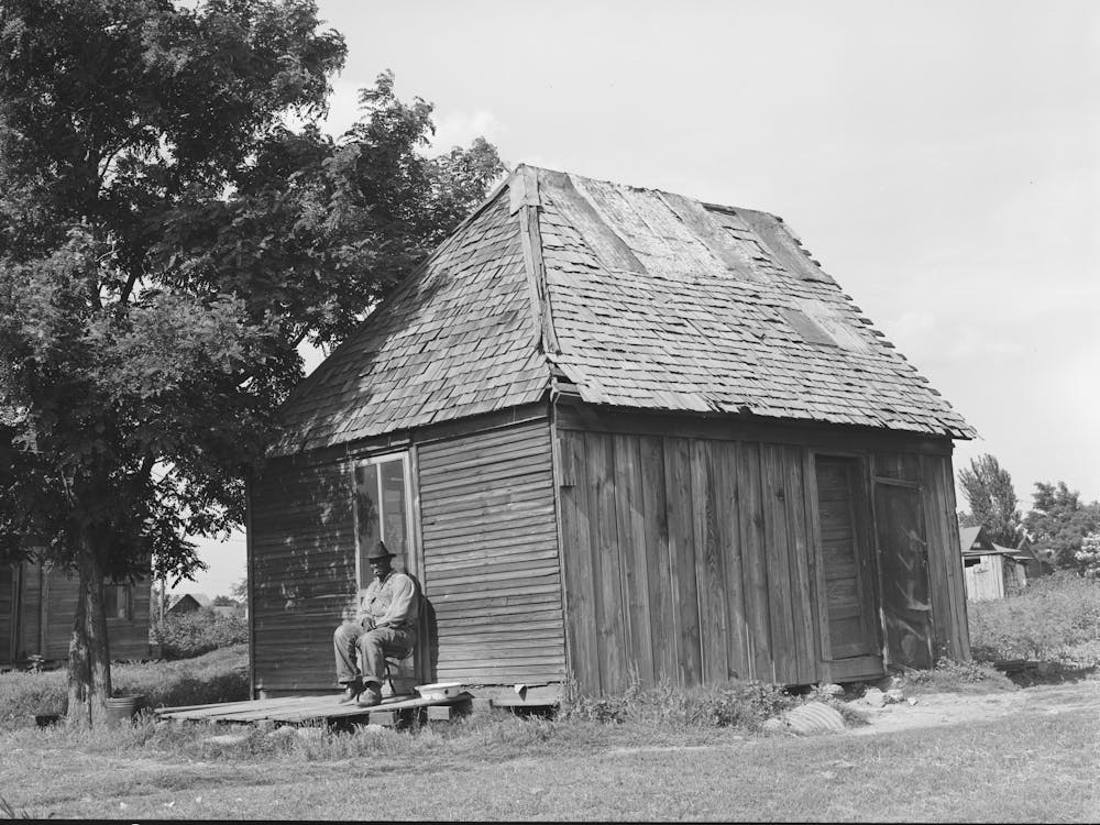 Home Of Agricultural Day Laborer Near Muskogee, Oklahoma, Muskogee County By Russell Lee