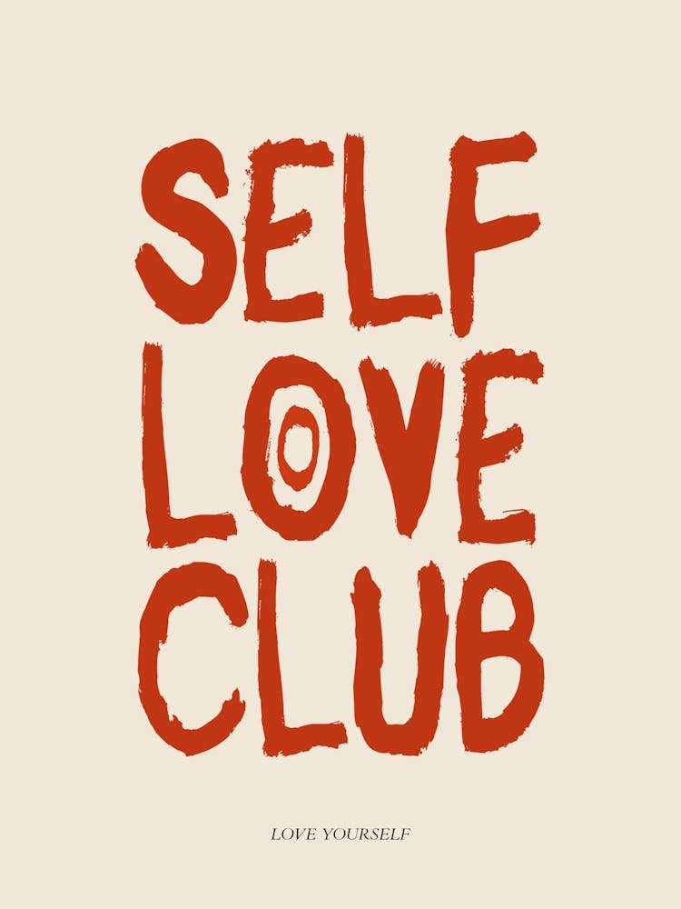 Self Love Club Red Print
