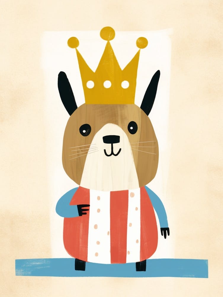 Little Chipmunk 3 Wearing A Crown