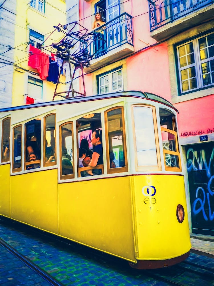The Passing Tram Lisbon