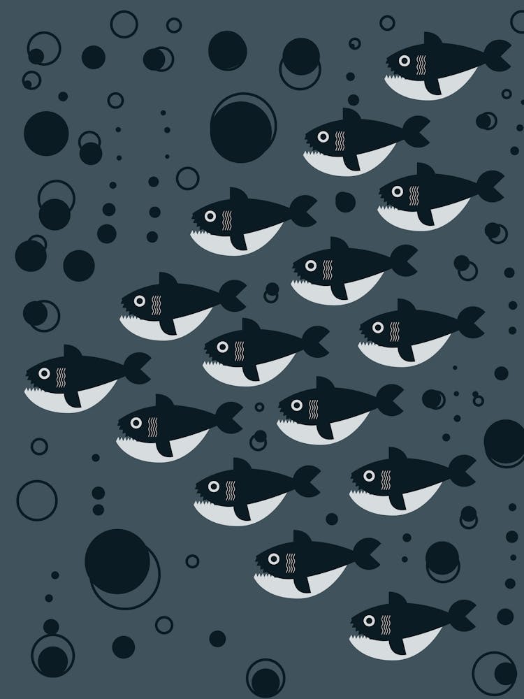 Piranha 1950s pattern