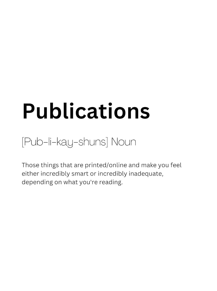 Publications Definition Meaning
