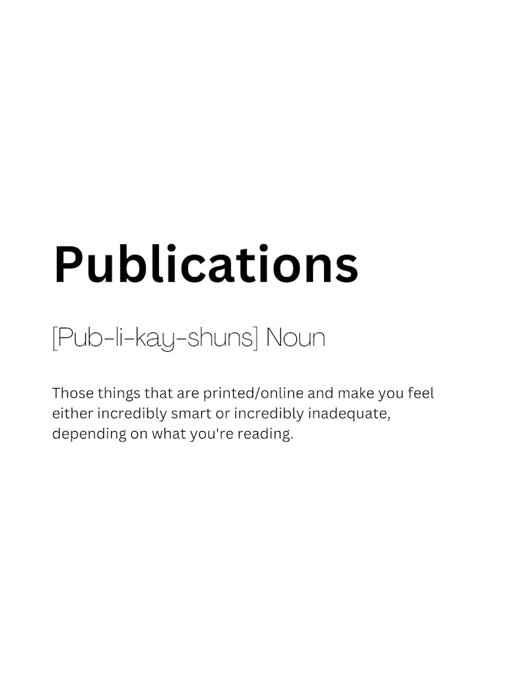 Publications Definition Meaning