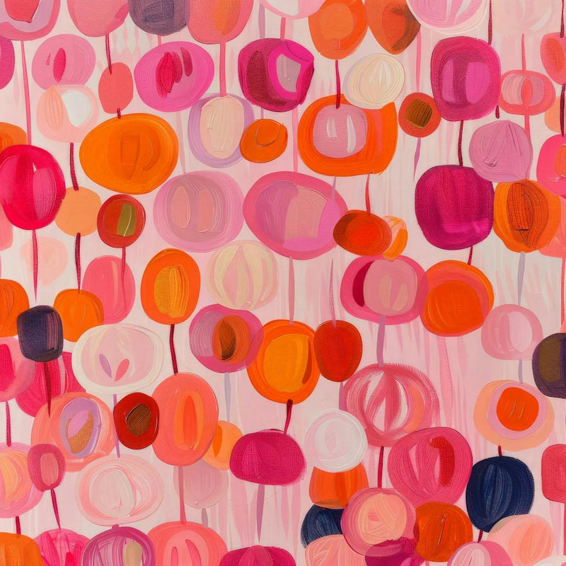 Rosa und Orange