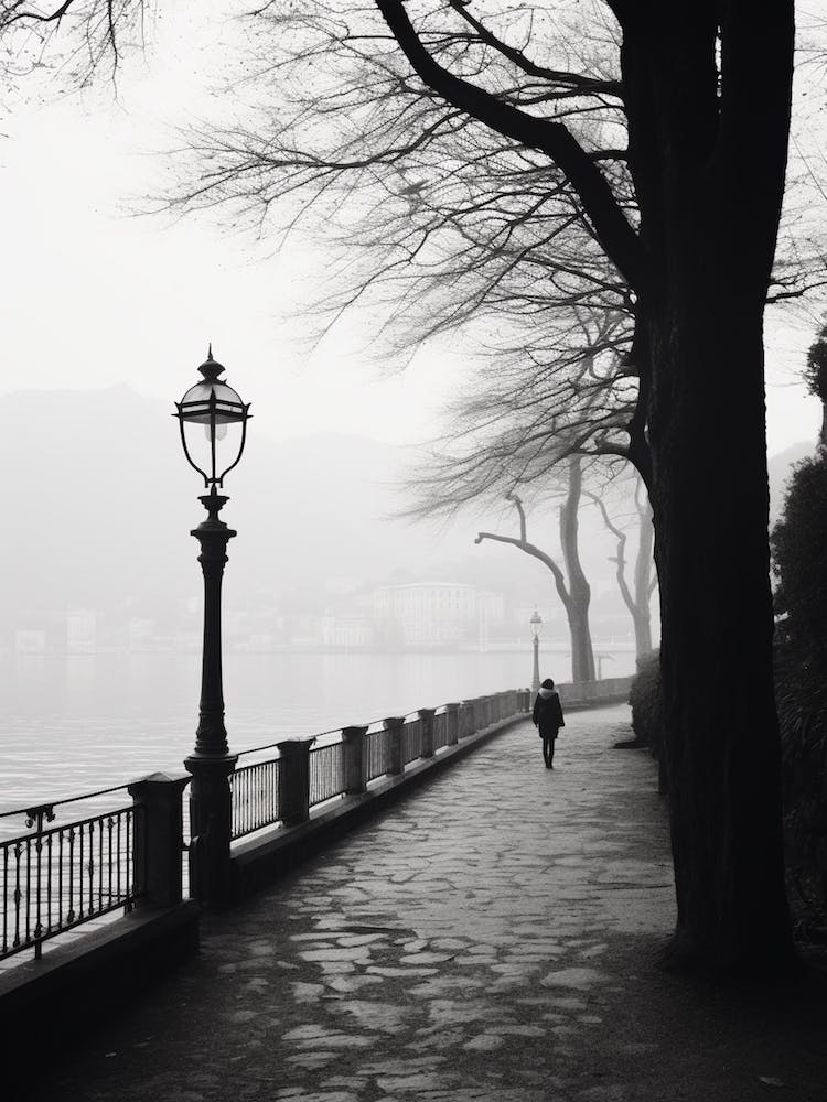 Como Italy Black And White Analogue Photography 1