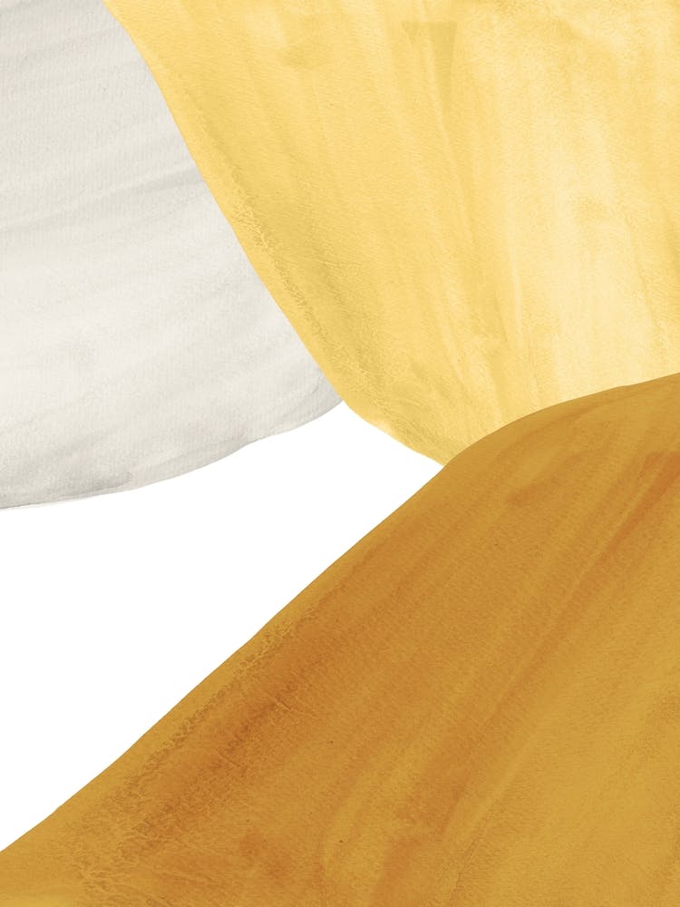 Yellow And White Abstract Painting
