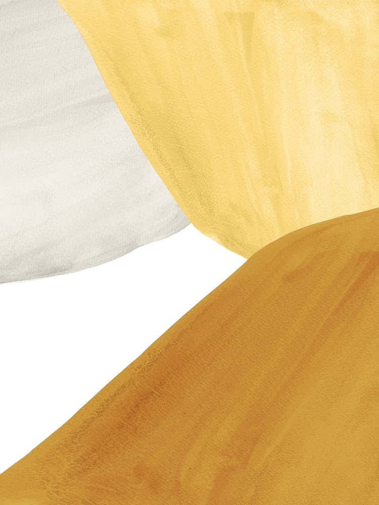 Yellow And White Abstract Painting