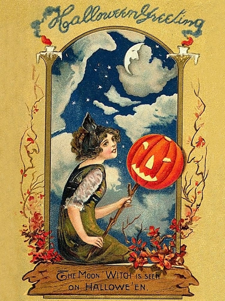 The Moon Witch Is Seen On Halloween