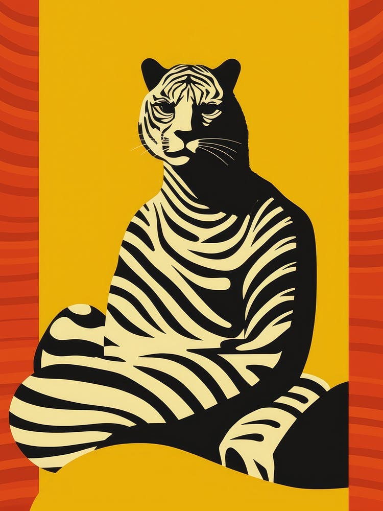 Tiger In Meditation