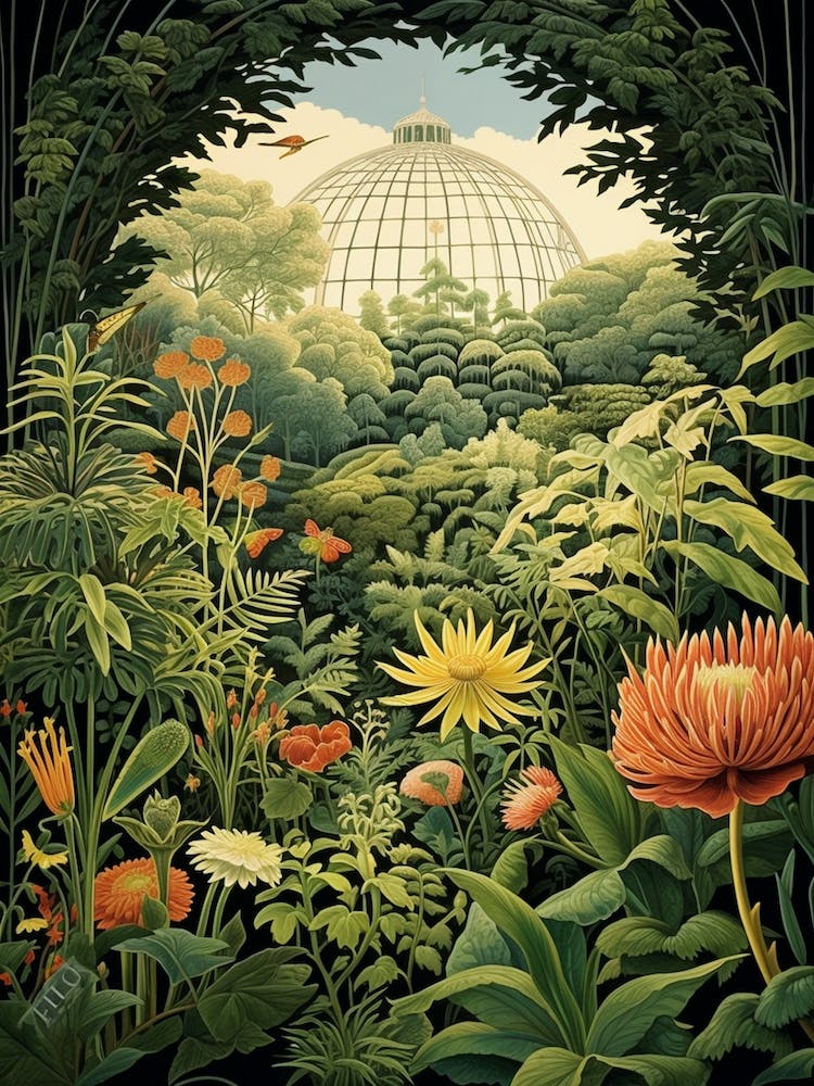 Nklin Park Conservatory And Botanical Garden Henri Rousseau Style 2