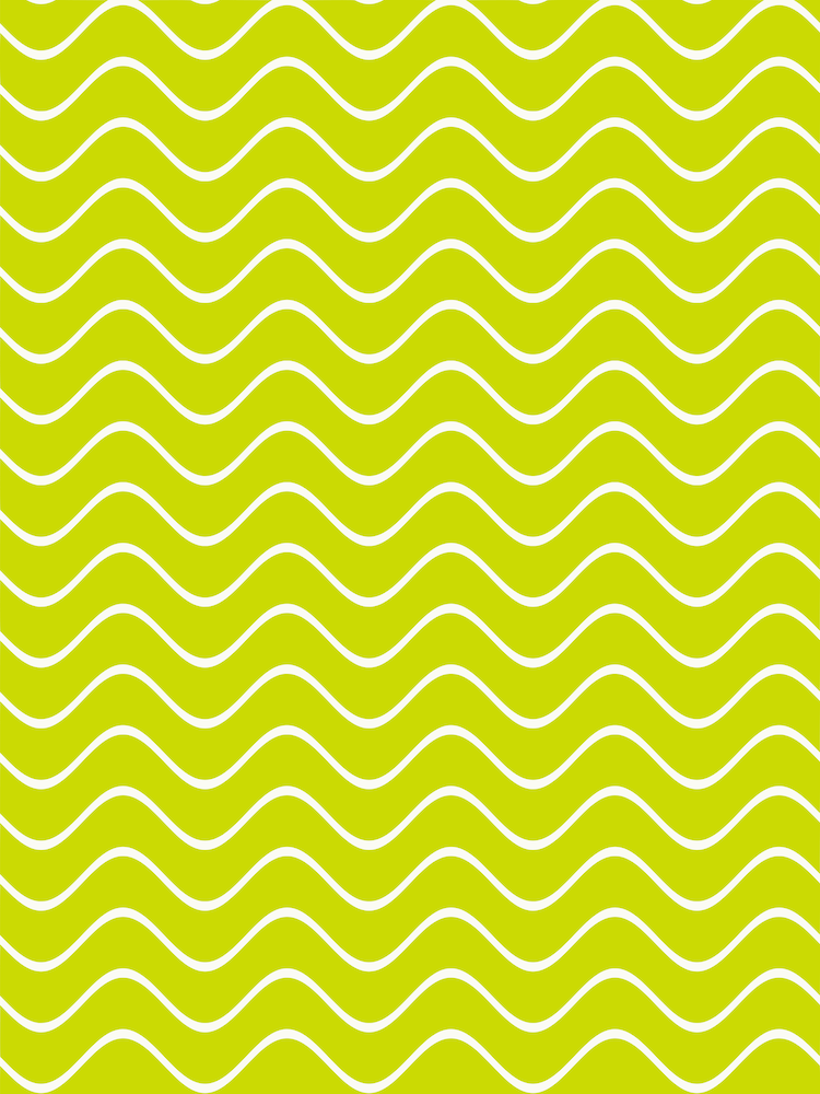 Lime Green Wavy Minimal Abstract
