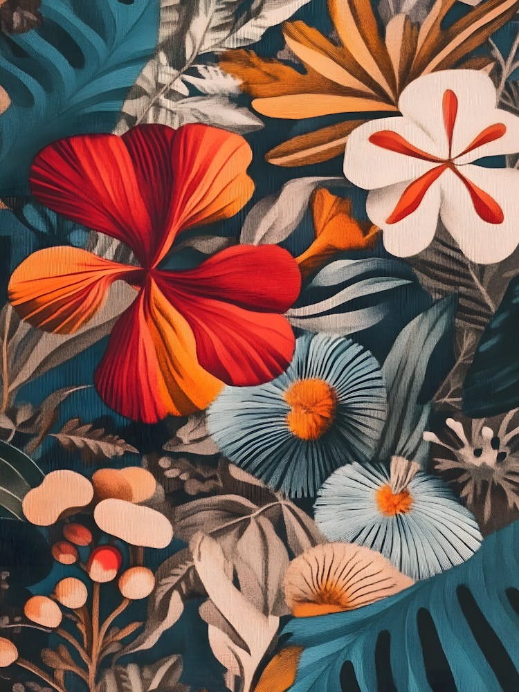 Maximalist Tropical Flowers 1